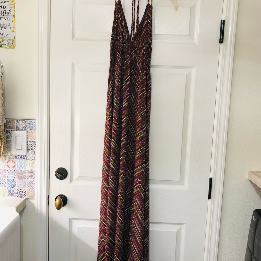 Veronica M maxi halter dress